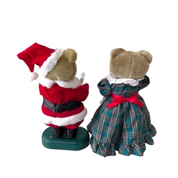 Vintage AVON Musical Mr and Mrs Claus Teddy Bear Christmas - Picture 3 of 7